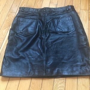 Rem Garson black leather mini size 6